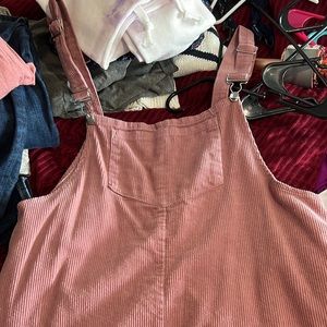 Pink Overall Dress